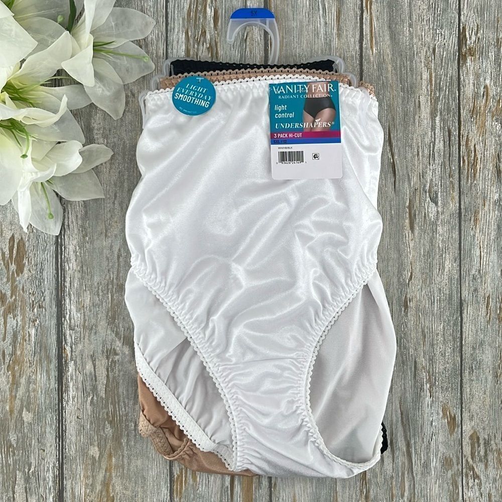 Women's Undershapers Hi-Cut Brief Underwear Panties 3-Pack Size 5X/12